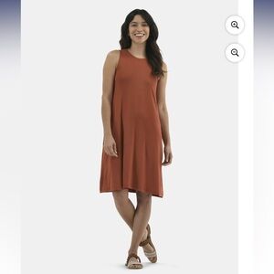 Sleeveless Rust Dress